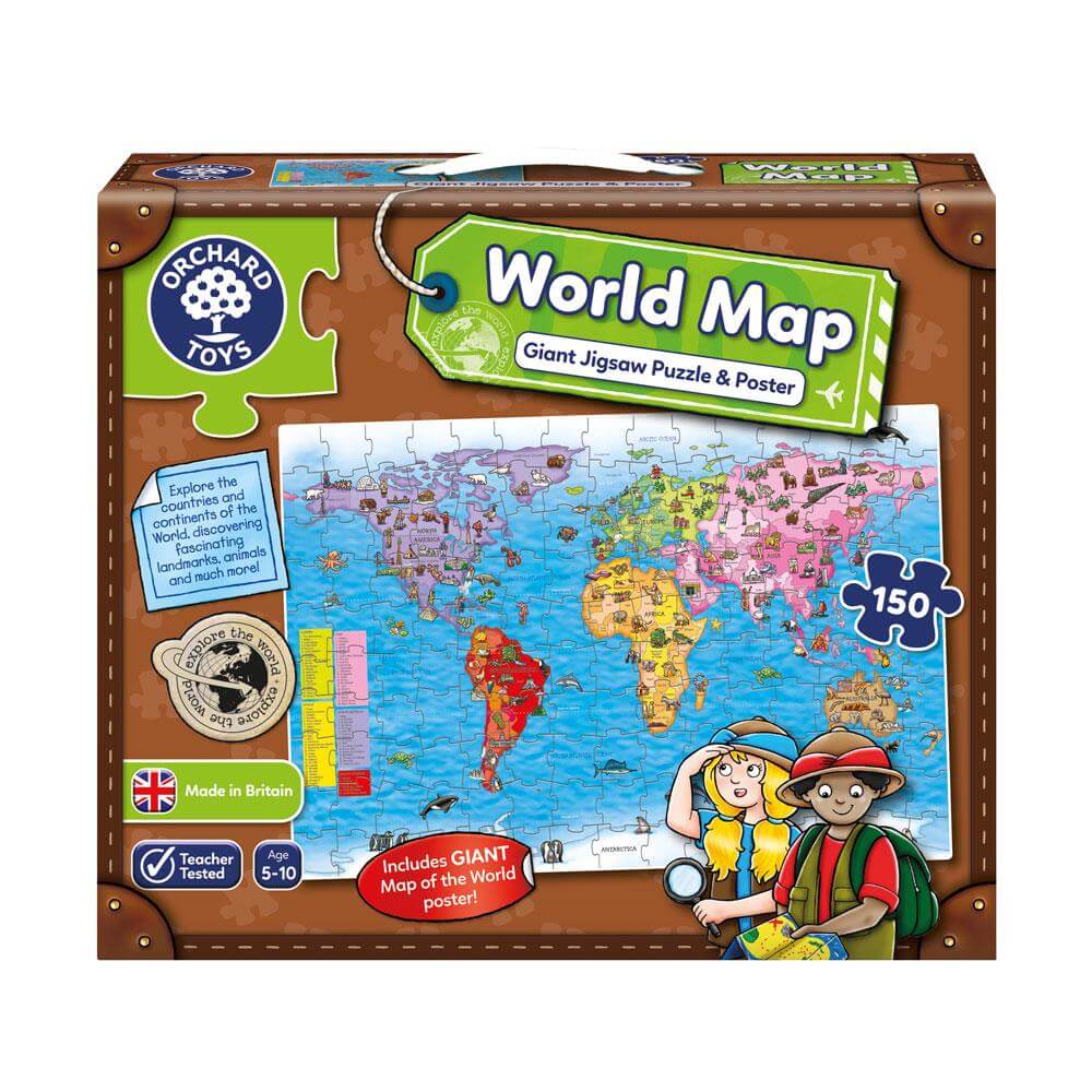 Orchard Toys World Map Puzzle & Poster